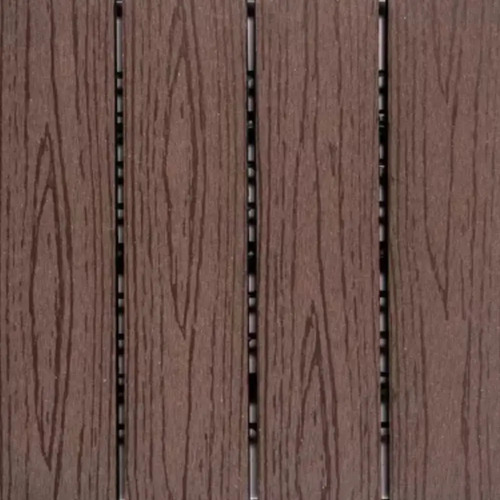Wpc Deck Baldosas Encastrables [300x300x20] - Venta X M2 Tabaco