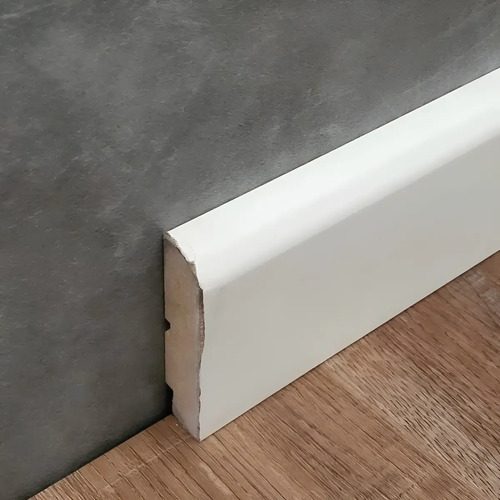 Zocalo Mdf  15mm X 80mm X 2750mm- [venta X Unid.] Keli Blanco