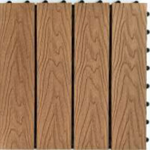 Wpc Deck Baldosas Encastrables [300x300x20] - Venta X M2 Roble Natural
