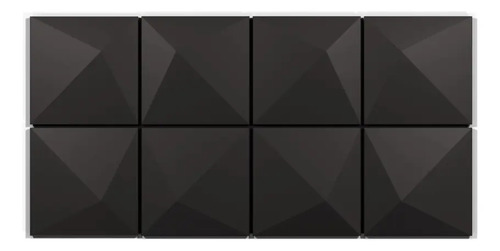 Verona Bisel En Punta Pared Indrainox (caja 1m2 = 24 Unidad) Negro
