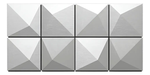 Verona Bisel En Punta Pared Indrainox (caja 1m2 = 24 Unidad) Esmerilado