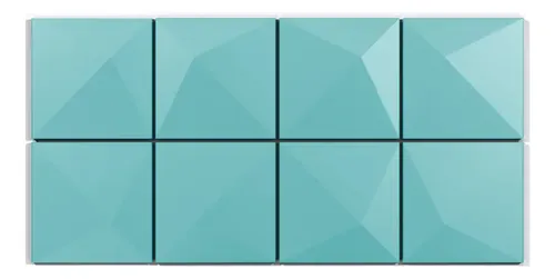 Verona Bisel En Punta Pared Indrainox (caja 1m2 = 24 Unidad) Turquesa