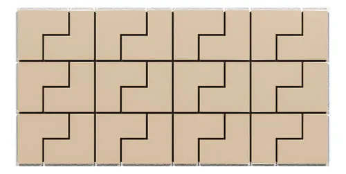 Travia Revestimiento Pared Indrainox (caja 1m2 = 24 Unidad) Beige