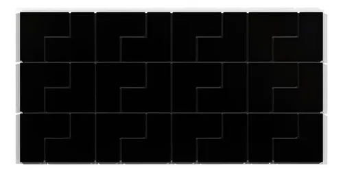 Travia Revestimiento Pared Indrainox (caja 1m2 = 24 Unidad) Negro