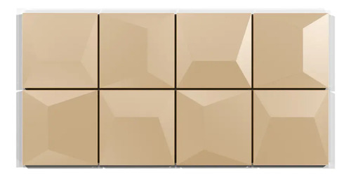 Verona Bisel Recto Revestimiento Indrainox [1m2 = 24 Placas] Beige
