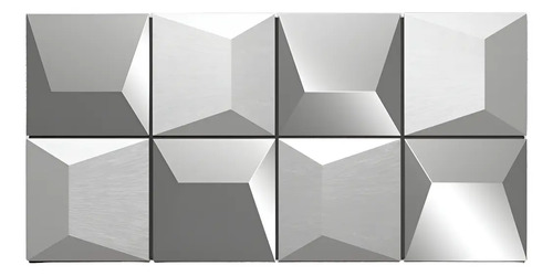 Verona Bisel Recto Revestimiento Indrainox [1m2 = 24 Placas] Combinada