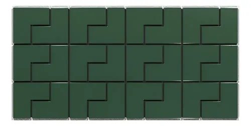 Travia Revestimiento Pared Indrainox (caja 1m2 = 24 Unidad) Verde