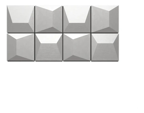Verona Bisel Recto Revestimiento Indrainox [1m2 = 24 Placas] Esmerilado Esmerilado