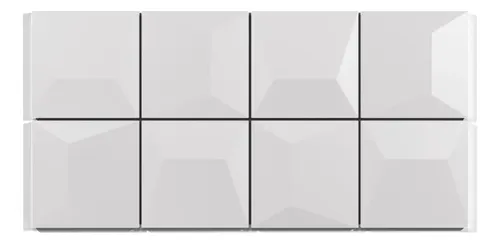 Verona Bisel Recto Revestimiento Indrainox [1m2 = 24 Placas] Blanco