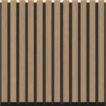 Imagen 1 de Pack 2 Paneles Acusticos Pared De 21mm X 600mm X 2400mm White Oak
