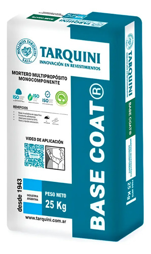 Base Coat Tarquini 25 Kg Gris Cemento