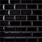 Imagen 1 de Ceramico Subway 7,5 X 15- Negro / Blanco- [caja X 1m2]