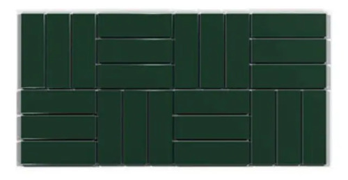 Siracusa - Pared Indrainox (caja 1m2 = 24 Unidades) Verde Ingles
