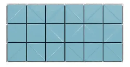 Palermo Bisel - Pared Indrainox (caja 1m2 = 24 Unidades)