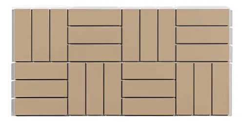 Siracusa - Pared Indrainox (caja 1m2 = 24 Unidades) Beige
