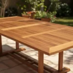 Imagen 10 de Mesa Fija Jardin Standart- 85x107x214cm Teca/ Angelin Natural Laqueado