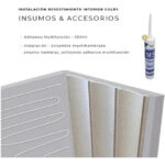 Imagen 10 de Interior Rev. Pared Linea Curly [1cm X 25cm X 2,85m] = 10 Un Curly Ash Lino Gris