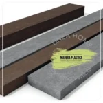 Imagen 2 de Madera Plastica 110mm X 40mm X 2450mm (10 Kilos X Unidad) Gris
