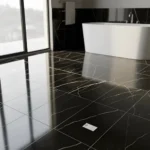 Imagen 2 de Porcelanico Importado Cedasa 56x113 [caja X 2,53m2] Marquinia Vetas Doradas