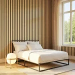 Imagen 2 de Pack 5 Paneles Acusticos De Pared De 8mm X 600mm X 2400mm Sunset Oak