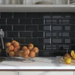 Imagen 2 de Ceramico Subway 7,5 X 15- Negro / Blanco- [caja X 1m2]
