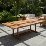 Imagen 3 de Mesa Fija Grande Jardin- 85x107x275cm Teca/ Angelin Natural