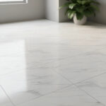 Imagen 3 de Porcelánico Pulido Brillante Símil Mármol Carrara 56,2x56,2 Carrara