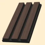 Imagen 3 de Pack 2 Paneles Acusticos Pared De 21mm X 600mm X 2400mm Walnut Oak