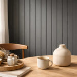 Imagen 3 de Interior Rev. Pared Linea Curly [1cm X 25cm X 2,85m] = 10 Un Dusty Gris Oscuro