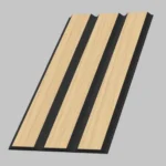 Imagen 3 de Pack 5 Paneles Acusticos De Pared De 8mm X 600mm X 2400mm Sunset Oak