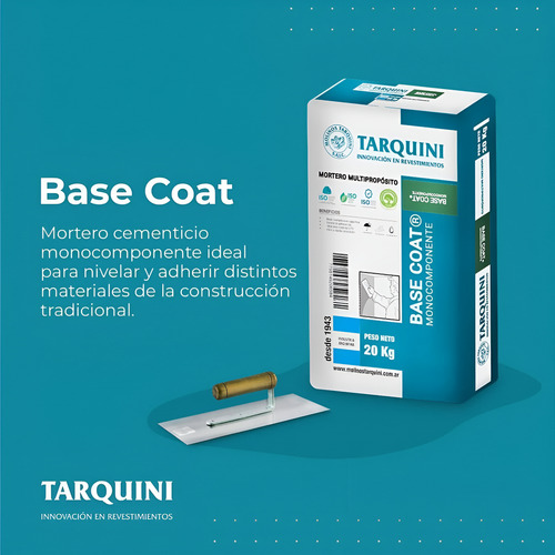 Base Coat Tarquini 25 Kg Gris Cemento