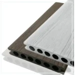Imagen 4 de Deck Wpc Exterior Linea Camaleon 22mm X 138 X 2900 [unidad] Blanco Puro Y Roble Marron Mate