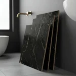 Imagen 4 de Porcelánico Pulido Marquina Vetas Doradas 74,5x74,5 Cm Rect. Marquinia Vetas Doradas
