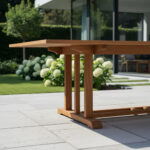 Imagen 4 de Mesa Fija Grande Jardin- 85x107x275cm Teca/ Angelin Natural
