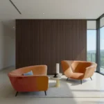 Imagen 4 de Pack 2 Paneles Acusticos Pared De 21mm X 600mm X 2400mm Walnut Oak