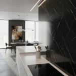 Imagen 5 de Porcelánico Pulido Marquina Vetas Doradas 74,5x74,5 Cm Rect. Marquinia Vetas Doradas