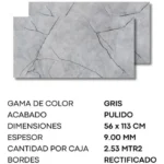 Imagen 5 de Porcelanico Importado Cedasa 56x113 [caja X 2,53m2] Liverpool