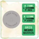 Imagen 5 de Madera Plastica Circular Ø 73mm X 2450mm (9 Kilos X Un) Gris