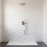 Imagen 5 de Placa Pvc Simil Marmol 2,5mm X 1220mm X 2440mm Carrara Ice
