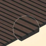 Imagen 5 de Pack 2 Paneles Acusticos Pared De 21mm X 600mm X 2400mm Walnut Oak