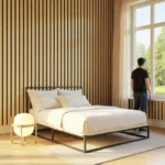 Imagen 6 de Pack 5 Paneles Acusticos De Pared De 8mm X 600mm X 2400mm Sunset Oak