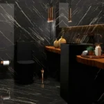 Imagen 7 de Porcelanico Importado Cedasa 56x113 [caja X 2,53m2] Marquinia Vetas Doradas
