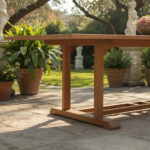 Imagen 7 de Mesa Fija Grande Jardin- 85x107x275cm Teca/ Angelin Natural
