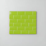 Imagen 8 de Ceramico Subway Colores 10x20 [caja X 1m2] Verde Lima