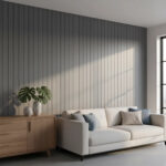 Imagen 8 de Interior Rev. Pared Linea Curly [1cm X 25cm X 2,85m] = 10 Un Dusty Gris Oscuro