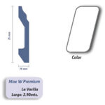 Imagen 8 de Zocalo Eps 14mm X 75mm X 2900mm- Max W [pack 6 Unid.] Premium Blanco