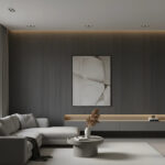 Imagen 9 de Interior Rev. Pared Linea Curly [1cm X 25cm X 2,85m] = 10 Un Dusty Gris Oscuro
