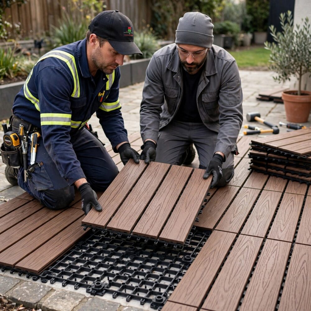 Imagen 4 de Wpc Deck Baldosas Encastrables [300x300x20]