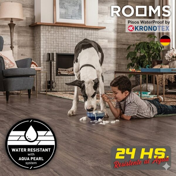 Pisos Flotantes ROOMS WATERPROOF (caja 1,58m²)